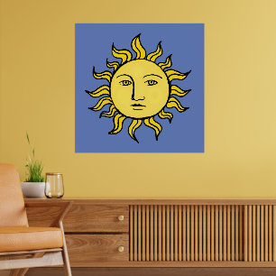 Retro Tarot Magie Vintage Hekserij Hemelse Kunst Z Poster