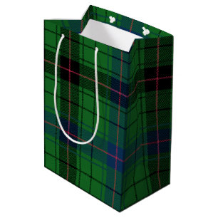 Retro Tartan Davidson Green Plaid Medium Cadeauzakje