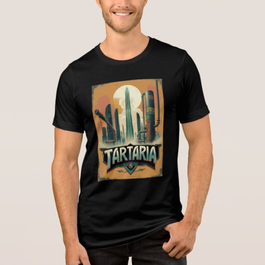 Retro Tartaria Geschiedenis Samenzwering Tri-Blend Shirt (Voorkant)