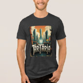 Retro Tartaria Modder Flood Conspiracy Theory Tri-Blend Shirt (Voorkant)