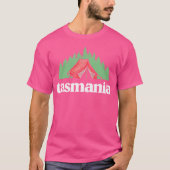 Retro Tasmanië Camping  Tent Graphic T-shirt (Voorkant)