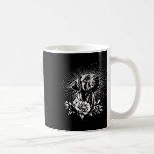 Retro-tatoeage stijl Labrador Retriever hondenlief Koffiemok