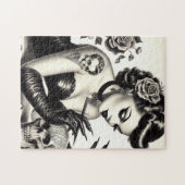 Retro Tattoed Gothic Pin-up Legpuzzel (Horizontaal)