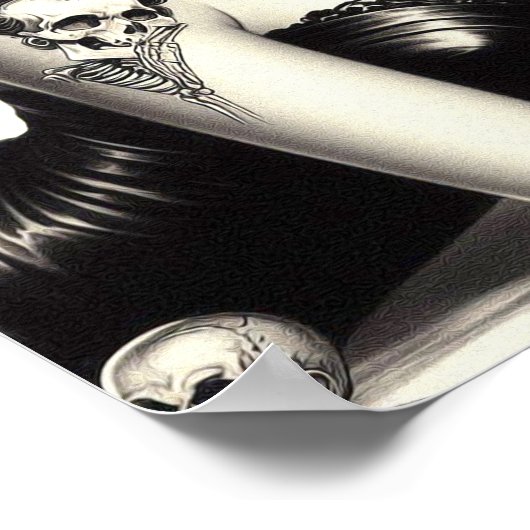 Retro Tattoed Gothic Pin-up Poster (Hoek)