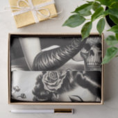 Retro Tattoed Gothic Pin-up Tissuepapier (Geschenk)