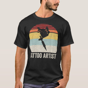Retro Tattoo Artist inkt Premi T-shirt
