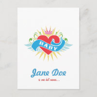 Retro Tattoo Baby Shower Uitnodigingen