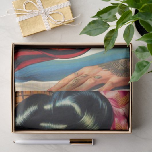 Retro Tattoo Beach Pin-up Tissuepapier (Geschenk)