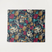 Retro-Tattoo geacht Wandkleed (Voorkant (horizontaal))