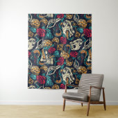 Retro-Tattoo geacht Wandkleed (In situ)