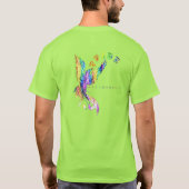 Retro tattoo kruis en feniks ontwerp - Gay love T-shirt (Achterkant)