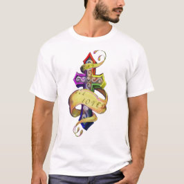 Retro tattoo ontwerp kruis en vlinder -homoseksuel t-shirt