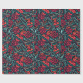 Retro Tattoo Patroon Cadeaupapier (Vlak)