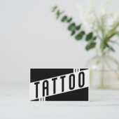 retro tattoo punch card klantenkaartje (Staand voorkant)