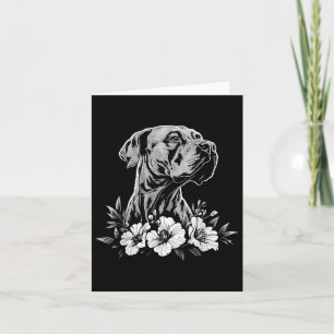Retro Tattoo stijl Groot Deen Hondenliefhebber Kaart