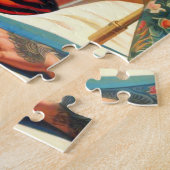 Retro Tattoo Strand Pin-up Legpuzzel (Zijkant)