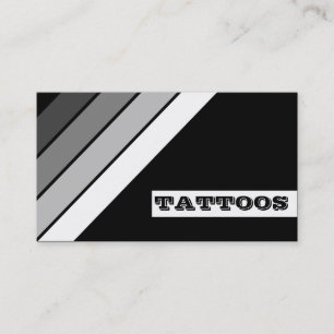 retro TATTOO strepen trouwerekpas Klantenkaartje