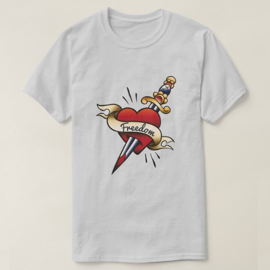 Retro-Tattoo T-shirt (Design voorkant)