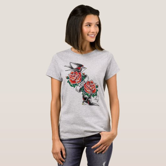 Retro-Tattoo T-shirt (Voorkant volledig)