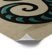 Retro Tattoo Zand Worm Poster (Hoek)