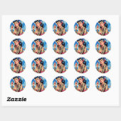 Retro Tattooed Bikini Zomer Pin-up Ronde Sticker (Vel)
