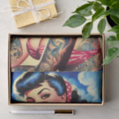 Retro Tattooed Bikini Zomer Pin-up Tissuepapier (Geschenk)