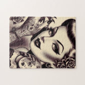 Retro Tattooed Pin Up Legpuzzel (Horizontaal)