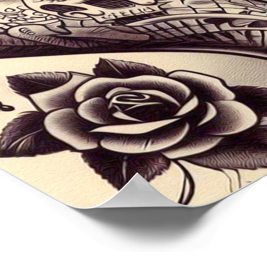 Retro Tattooed Pin Up Poster (Hoek)