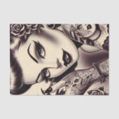 Retro Tattooed Pin Up Tissuepapier (Voorkant)