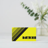 retro TAXI Visitekaartje (Staand voorkant)