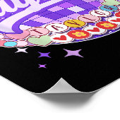 Retro Taylor Voornaam Gepersonaliseerde Vriendscha Poster (Hoek)