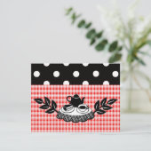 Retro Tea Party Kaart (Staand voorkant)