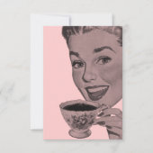 Retro Tea Party V2 Kaart (Voorkant)