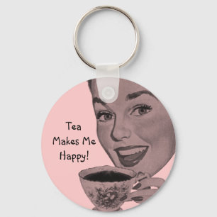 Retro Tea Sleutelhanger