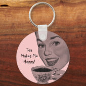 Retro Tea Sleutelhanger (Voorkant)