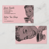Retro Tea Visitekaartje (Voorkant / Achterkant)
