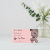 Retro Tea Visitekaartje (Staand voorkant)