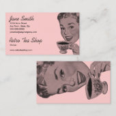 Retro Tea Visitekaartje (Voorkant / Achterkant)