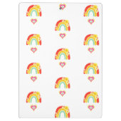 Retro Teach Love Inspire Klembord (Achterkant)