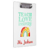 Retro Teach Love Inspire Klembord (Rechts)