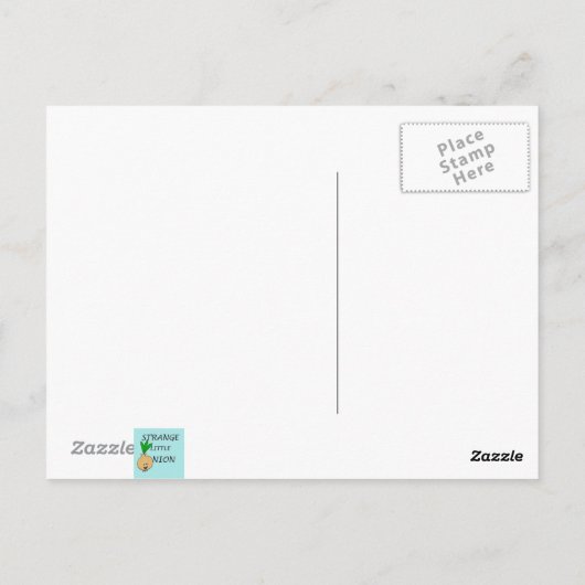 Retro Teacher Briefkaart (Achterkant)