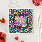 Retro Teacher Paper Dinner Napkins Servet (Insitu)