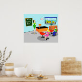 Retro Teacher Poster (Keuken)