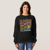 Retro Teacher Tee Cute Teacher for New Teacher Trui (Voorkant volledig)