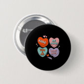 Retro Teacher Valentijnsdag Xoxo Be Mine Valentin Ronde Button 5,7 Cm (Voorkant /achterkant)