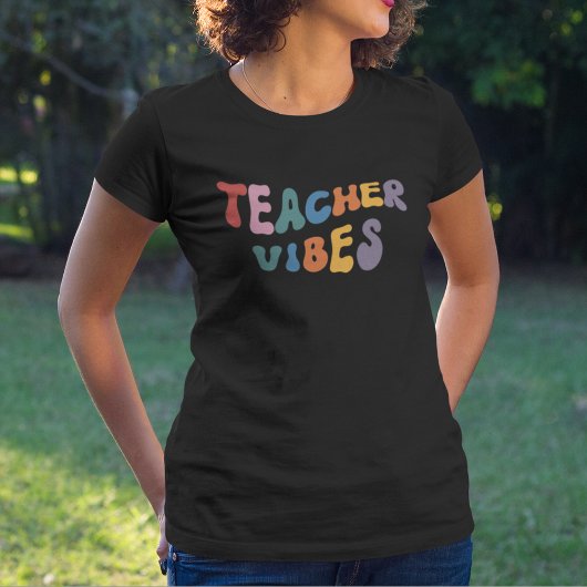 Retro Teacher Vibes T-shirt
