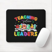 Retro Teaching Future Leaders Groovy Teacher Back  Muismat (Met muis)