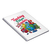 Retro Teaching Toekomstige Leiders Teacher School Notitieboek (Rechterzijde)