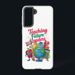 Retro Teaching Toekomstige Leiders Teacher School Samsung Galaxy Hoesje<br><div class="desc">Retro onderwijs toekomstige leiders Groovy leraar terug naar school</div>