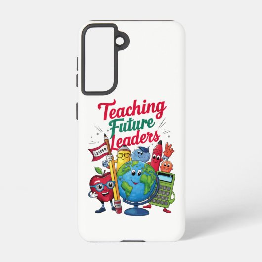 Retro Teaching Toekomstige Leiders Teacher School Samsung Galaxy Hoesje (Achterkant)